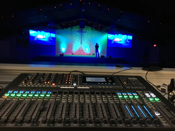High Street Baptist — audio visual work by Pro Sound & Lights